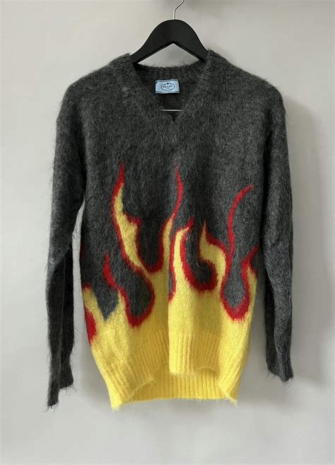 prada mohair flame sweater|Natural Mohair Crew.